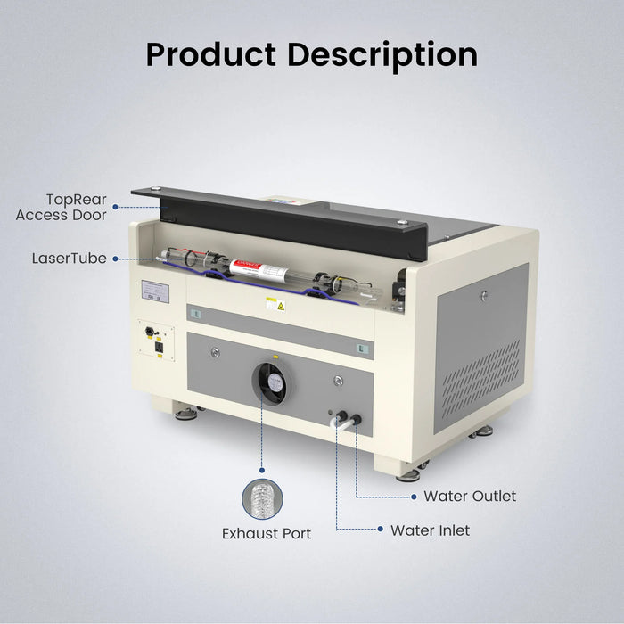 Monport 60W CO2 Laser Engraver & Cutter (24