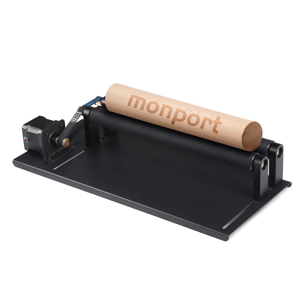 Monport Laser Rotary Axis 360° for 40w CO2 Laser Engraver to hold cylindrical objects