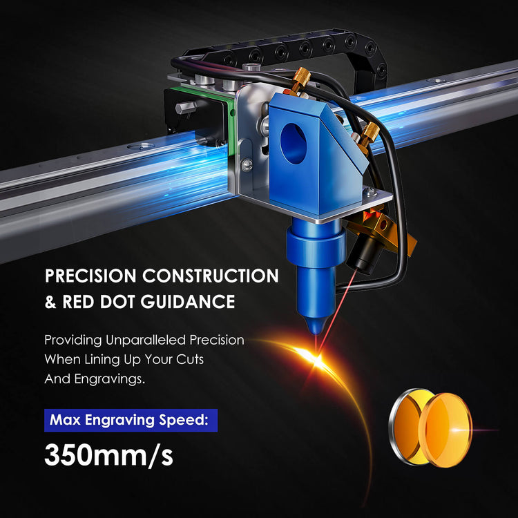 Monport 40W Lightburn-ready (12 X 8) CO2 Laser Engraver & Cutter wit —  Monportlaser