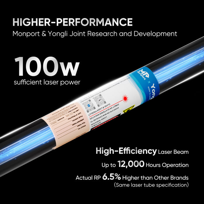 Special Offer | Monport 100W CO2 Laser Engraver & Cutter (28" x 20") with Autofocus and Bracket