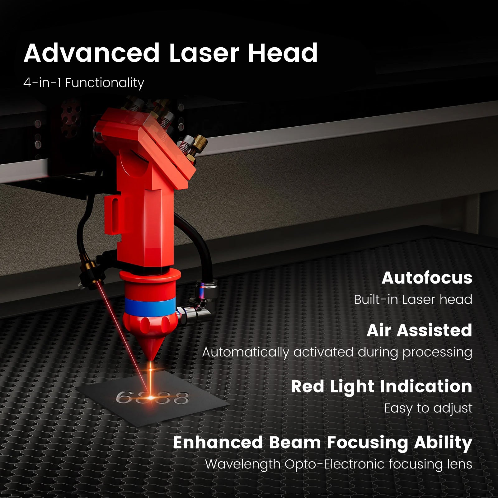 Monport 100W CO2 Laser Engraver & Cutter (28