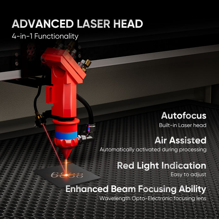 Special Offer | Monport 80W CO2 Laser Engraver & Cutter (24" x 16") with Autofocus