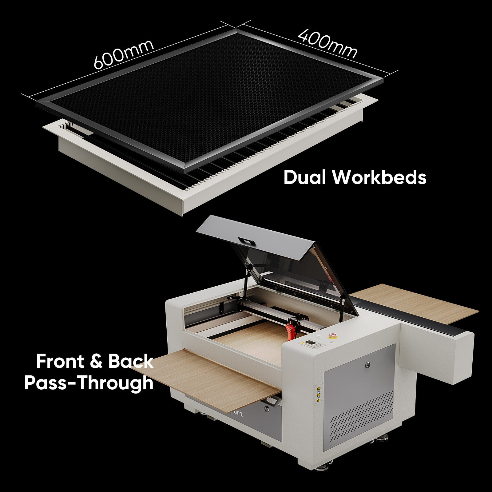 Monport 90W CO2 Laser Engraver & Cutter (24