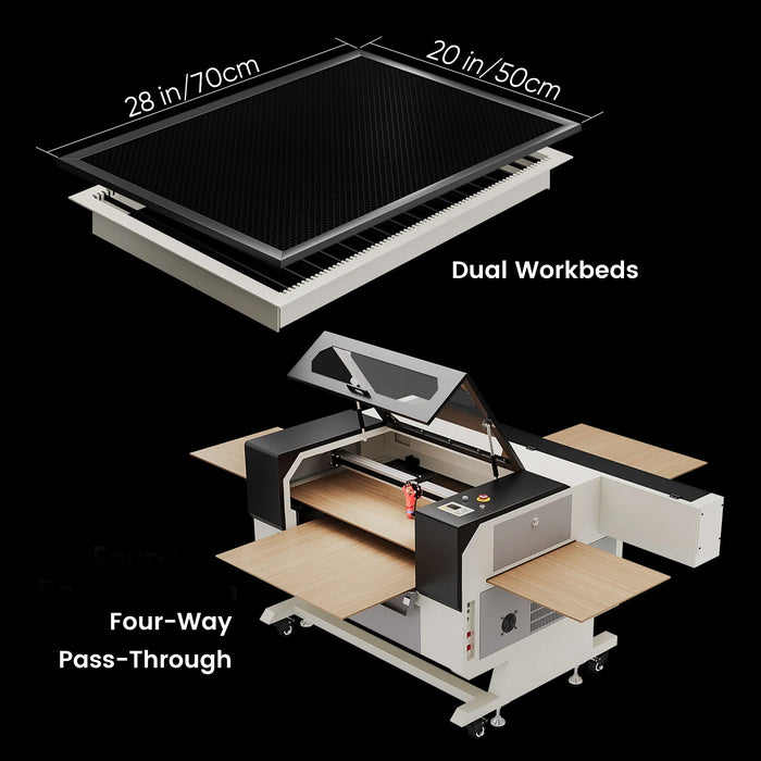 Monport 100W CO2 Laser Engraver & Cutter (28