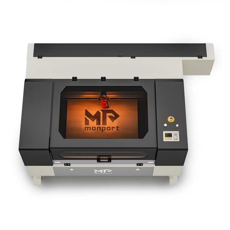 Monport 100W CO2 Laser Engraver & Cutter (28" x 20") with Autofocus and Bracket