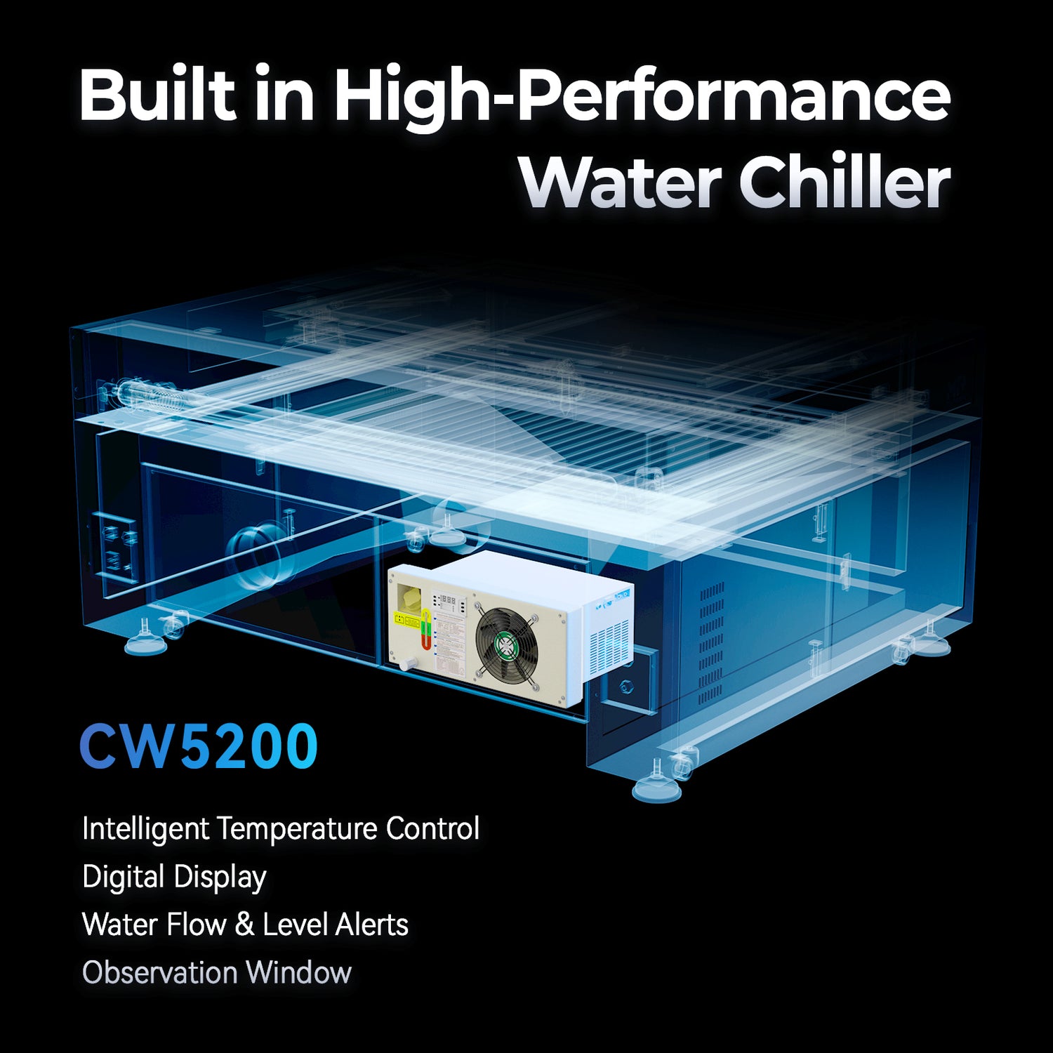 Built-in CW5200 Cooling system