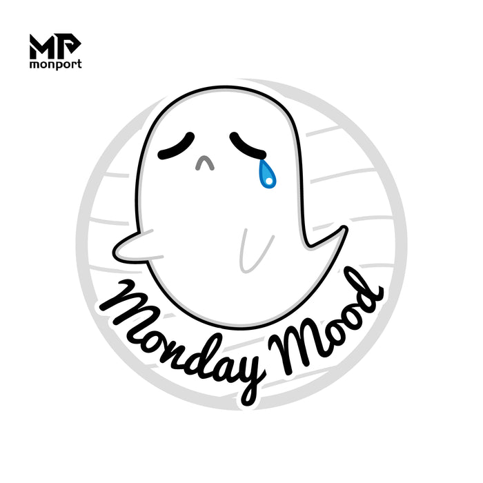 Monday Mood Crying Laser-Engraved Desk Ornament: A Whimsical Reminder to Keep Going