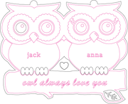 Enchanting Elegance: Laser-Engraved Owl Nameplate