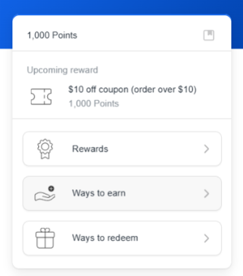 Steps to redeem points