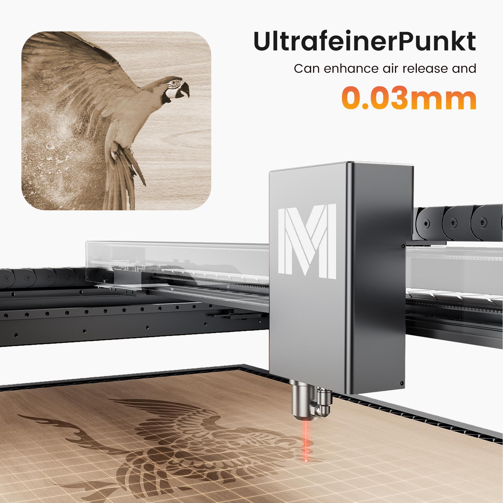 Monport Mega S: 70W Revolutionary Co2 Laser Engraver & Cutter with Intelligent Precision and Automation