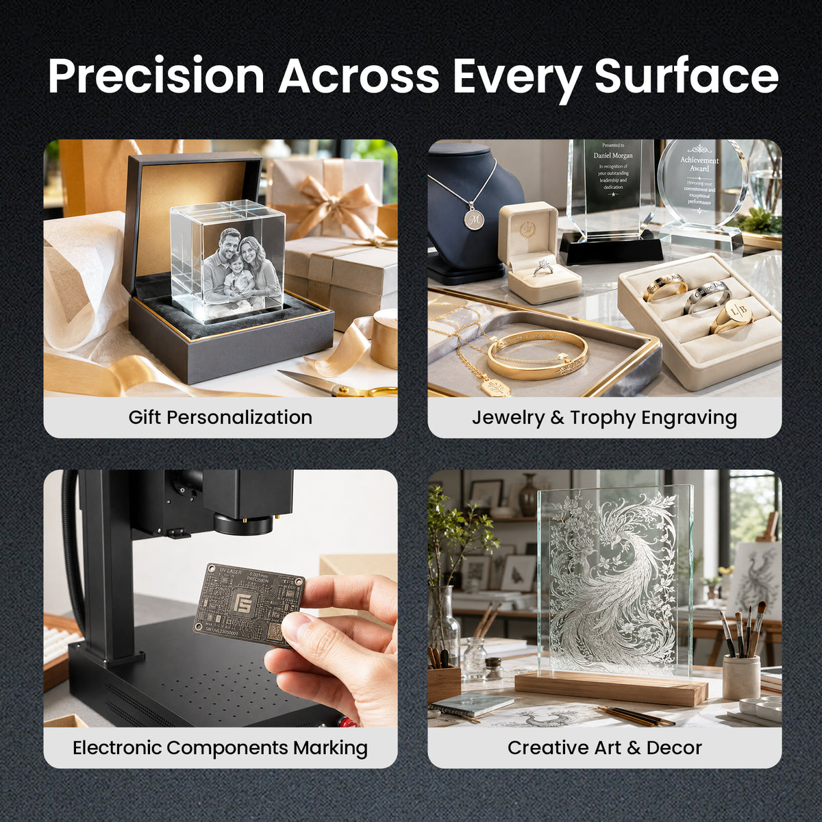 Monport 6W/10W UV Pro Galvo Laser Engraver & Marking Machine for 3D Inner Engraving in Glass