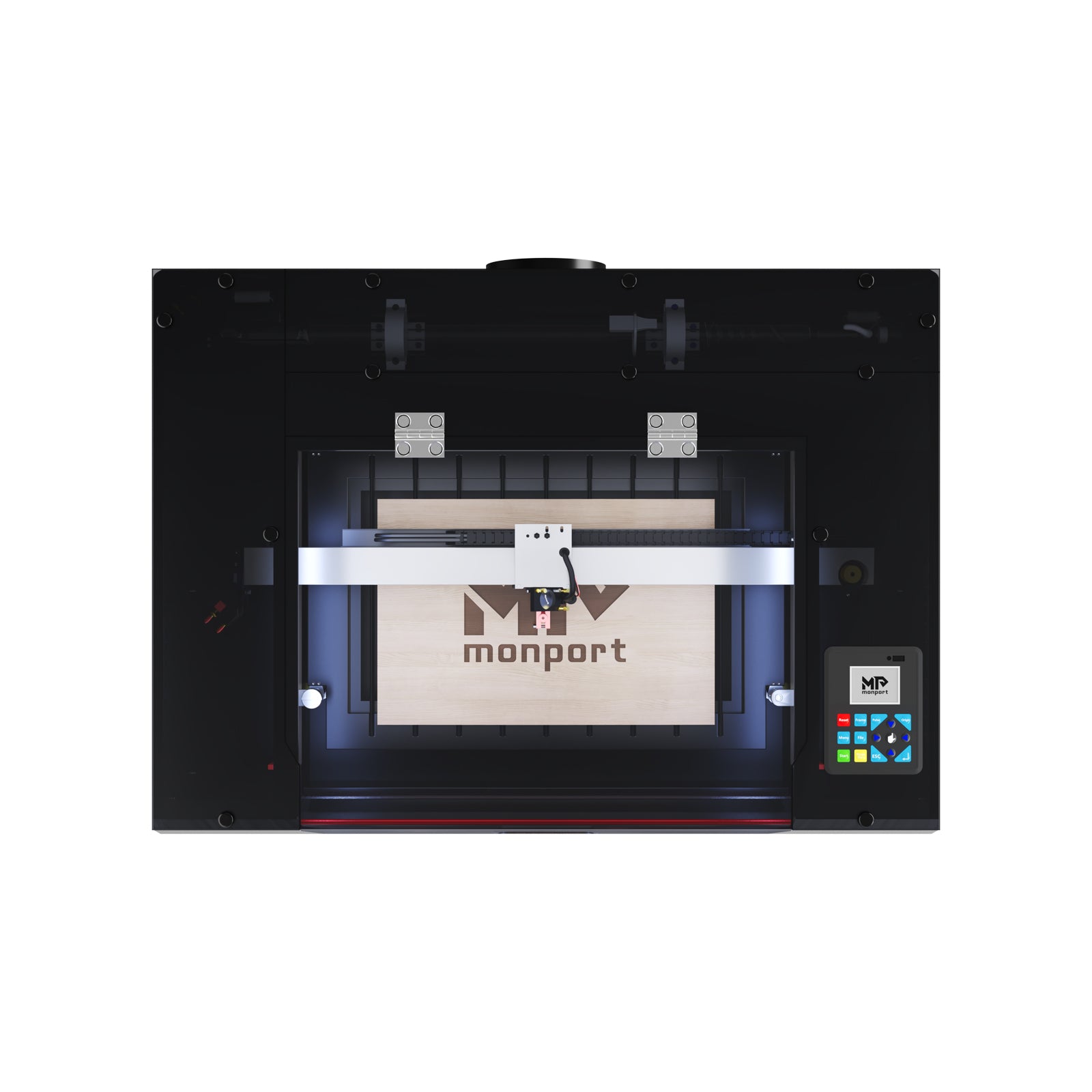 Monport Reno45 Pro 45W Desktop CO2 Laser Engraver & Cutter (16" X 12") with Semi-Autofocus