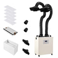 Monport 220W Dual-port Laser Fume Extractor with 3-Layer Filter for CO2 & fiber Laser Engraver