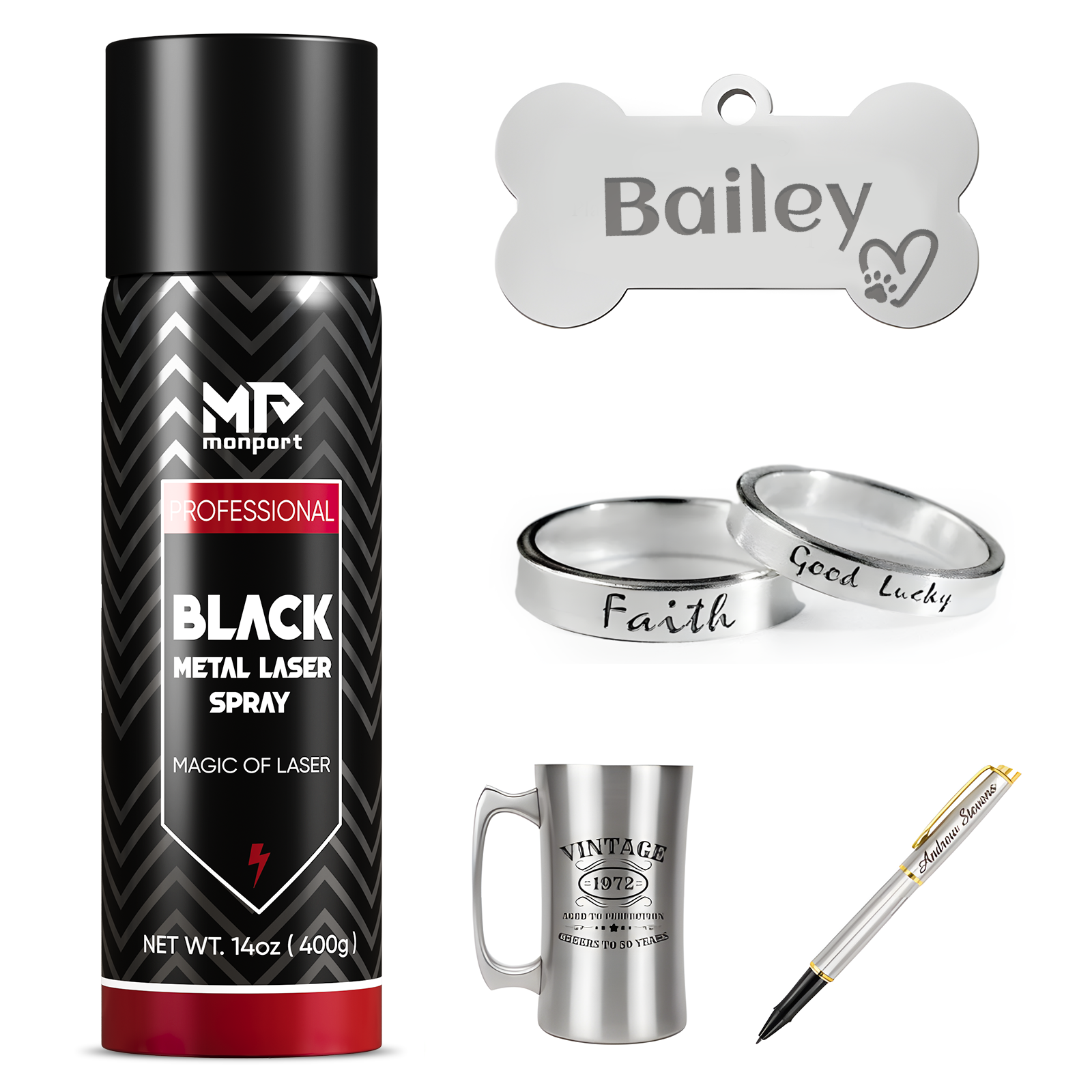 Black Laser Marking Spray