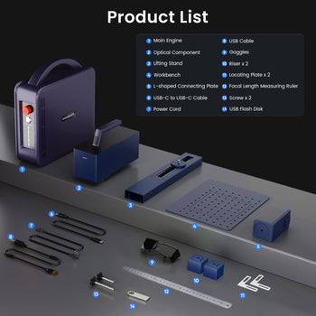 Monport 20W Portable Fiber Laser Engraver for Color Metal Marking