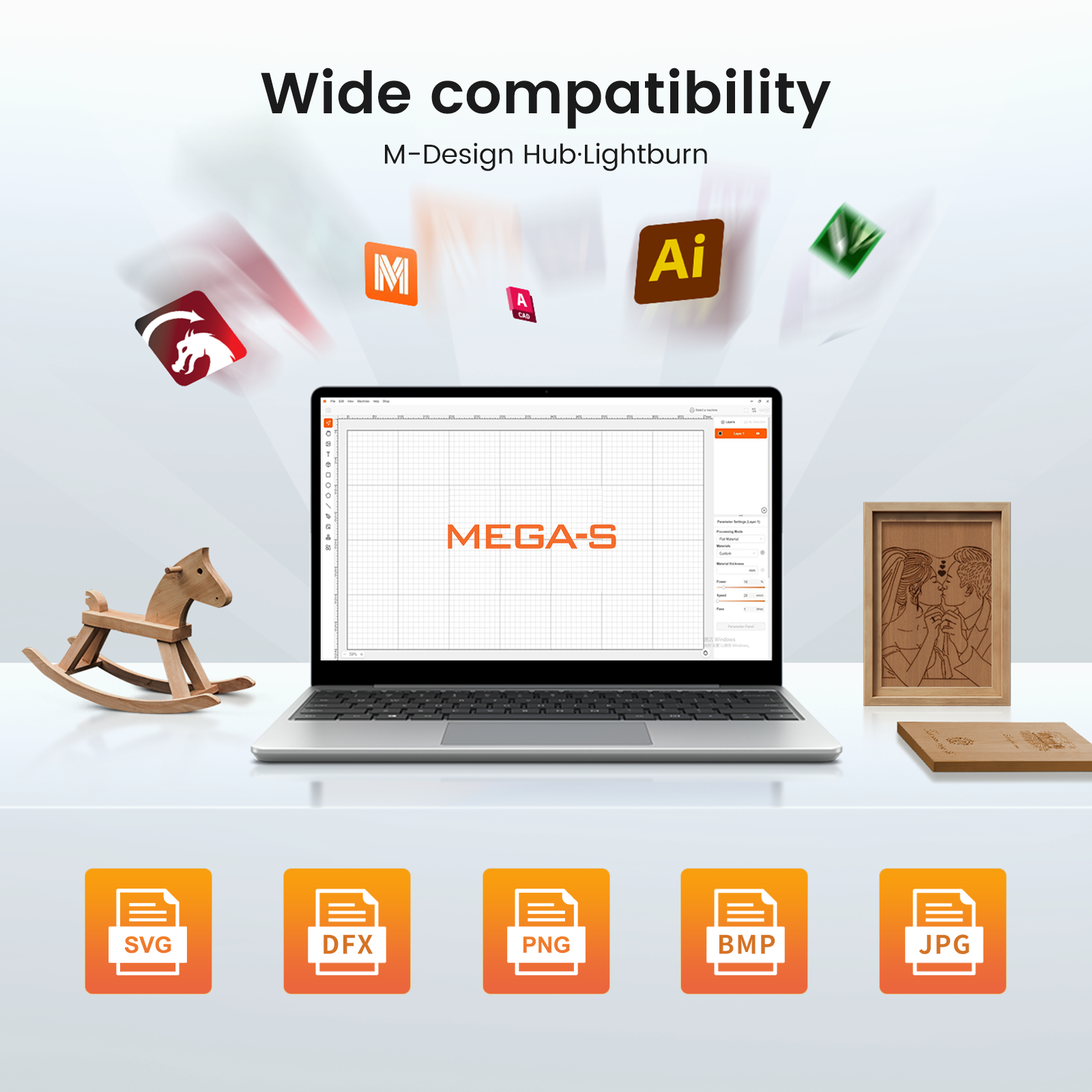 Monport Mega S: 70W Revolutionary Co2 Laser Engraver & Cutter with Intelligent Precision and Automation