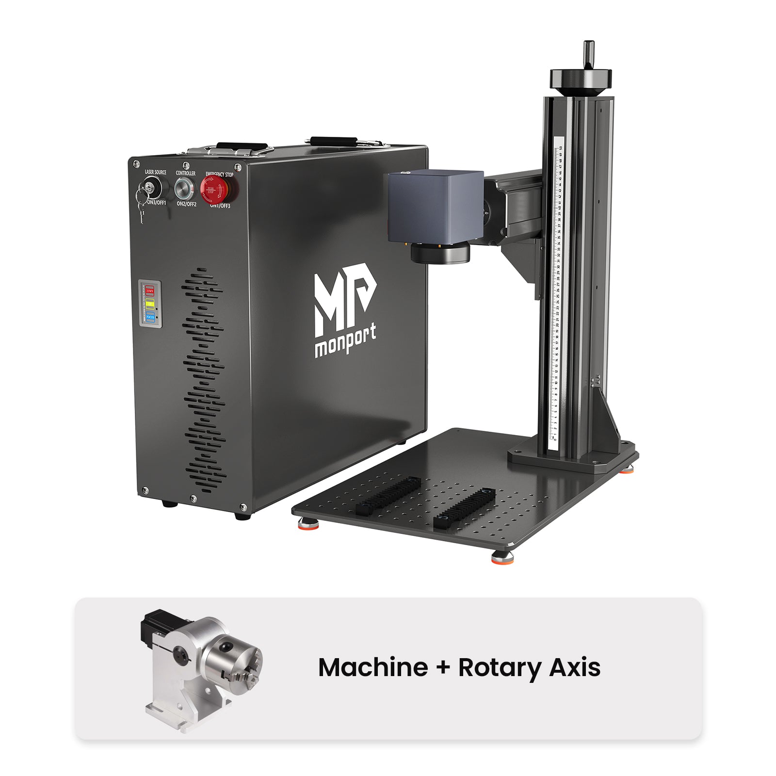 Monport GT 200W Split MOPA Fiber Laser Engraver & Color Marking Machine With AutoFocus