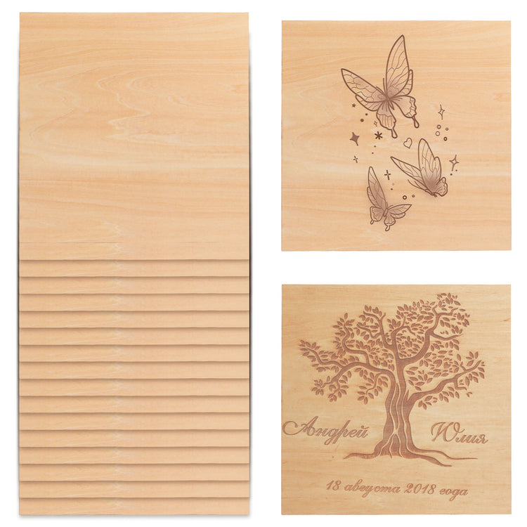 Monport Selected Basswood  Plywood for Laser Engravers and Cutters DIY Crafting
