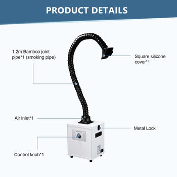 Monport 150W Laser Fume Extractor with 3-Layer Filter for CO2 & Fiber Laser Engraver