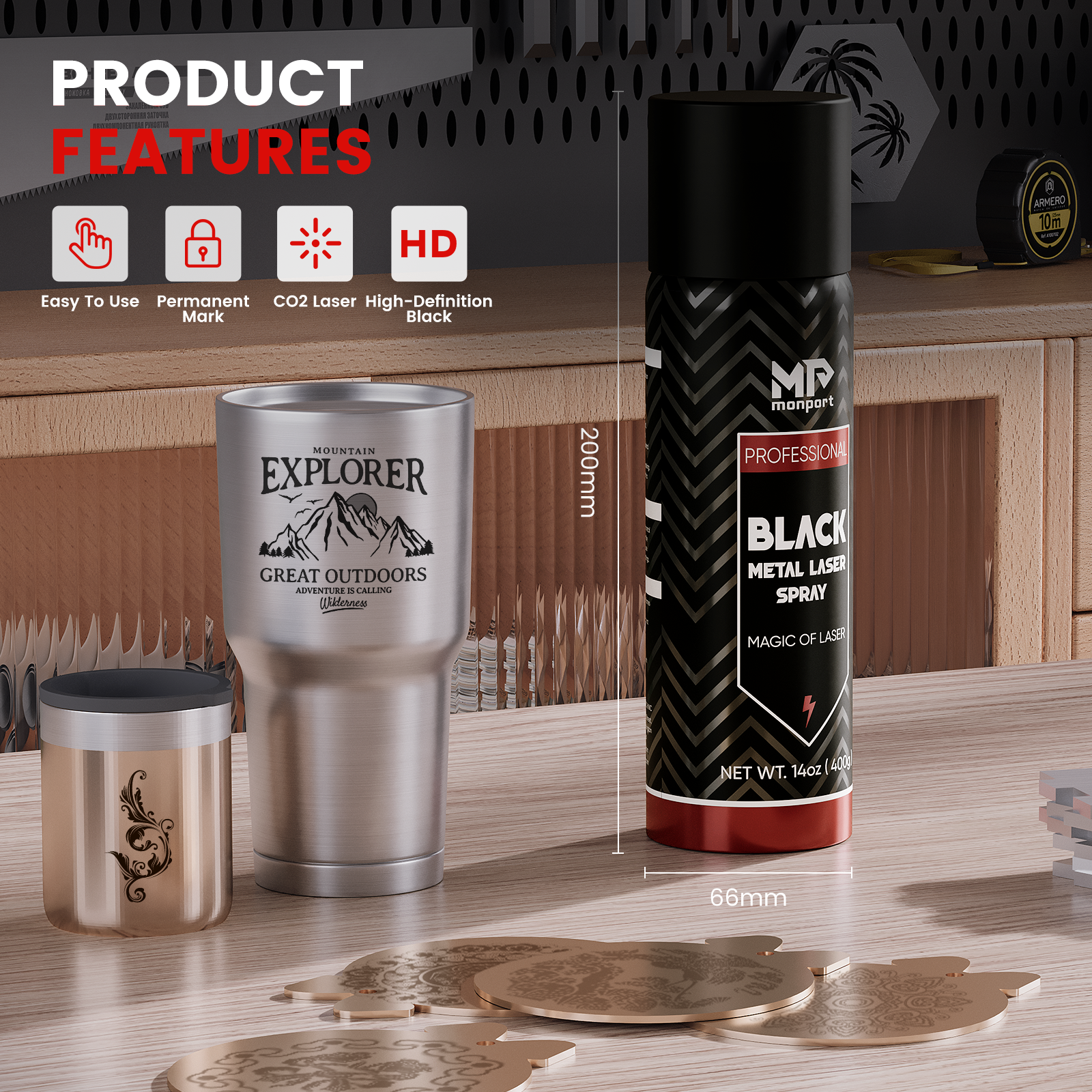 Black Laser Marking Spray