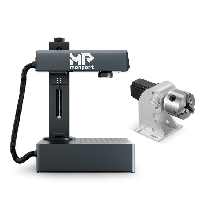 MONPORT GP 50W Integrated Fiber Laser Engraver & Marking Machine with Electric Lifting