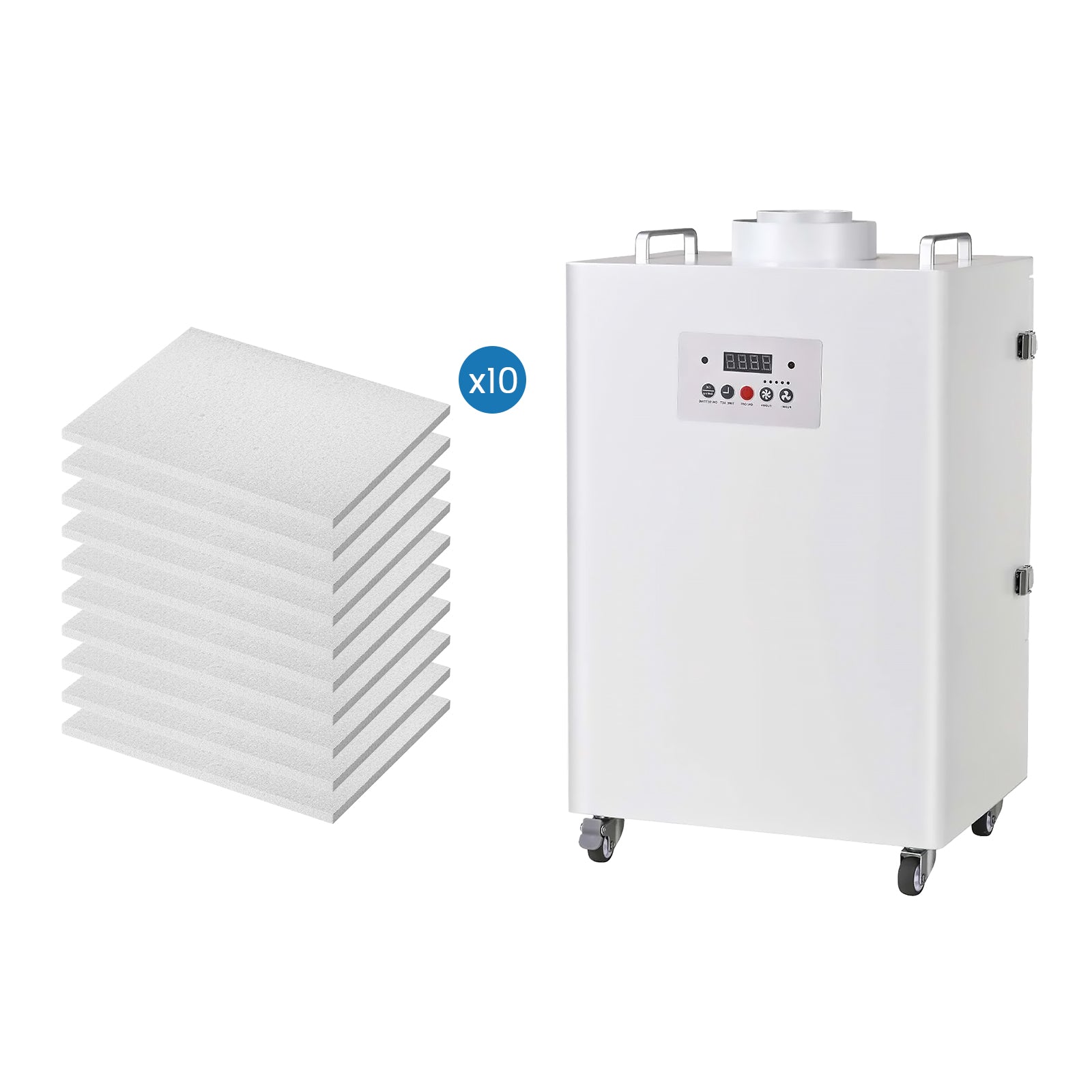 Monport 350W Laser Fume Extractor with 5-Layer Filter for Laser Engraver Cutting Machine
