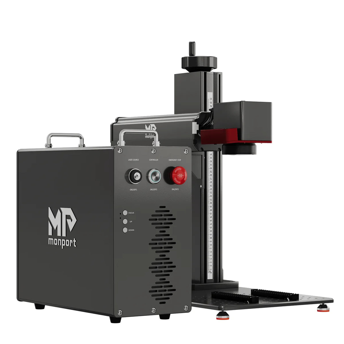 Monport GPro Vision Split MOPA Fiber Laser Engraver with Color Marking & Auto Focus