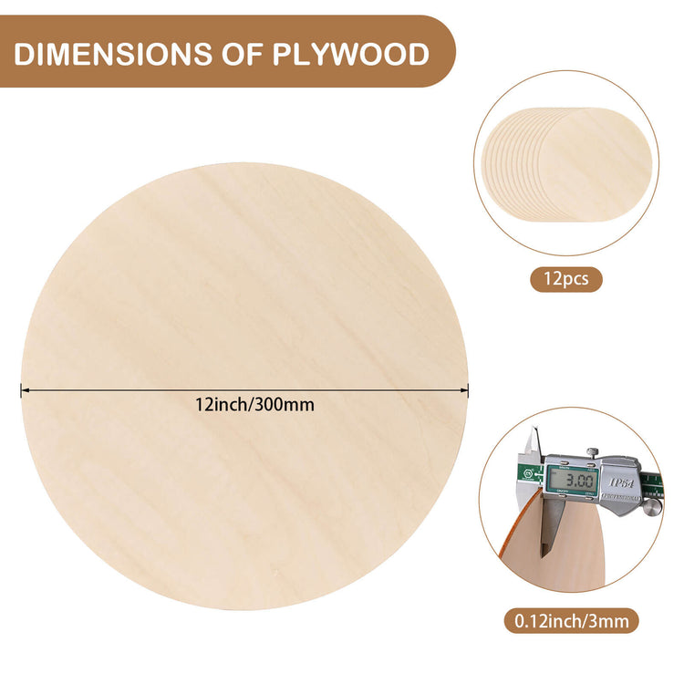 Monport Selected Basswood Plywood for Laser Engravers and Cutters DIY Crafting