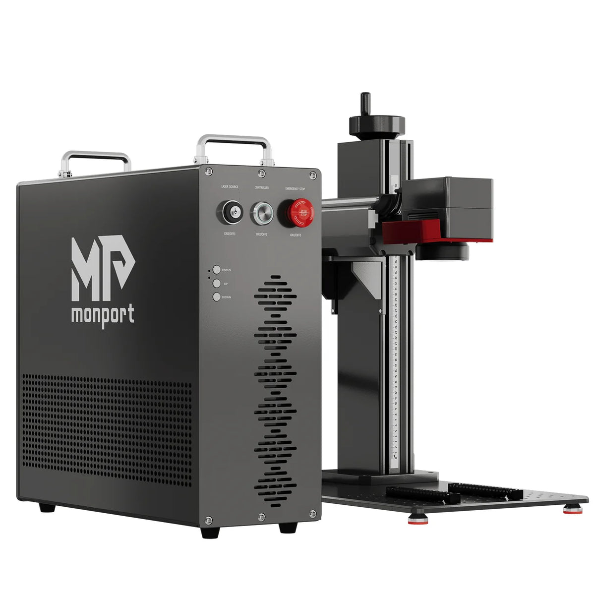 Monport GPro Vision Split MOPA Fiber Laser Engraver with Color Marking & Auto Focus