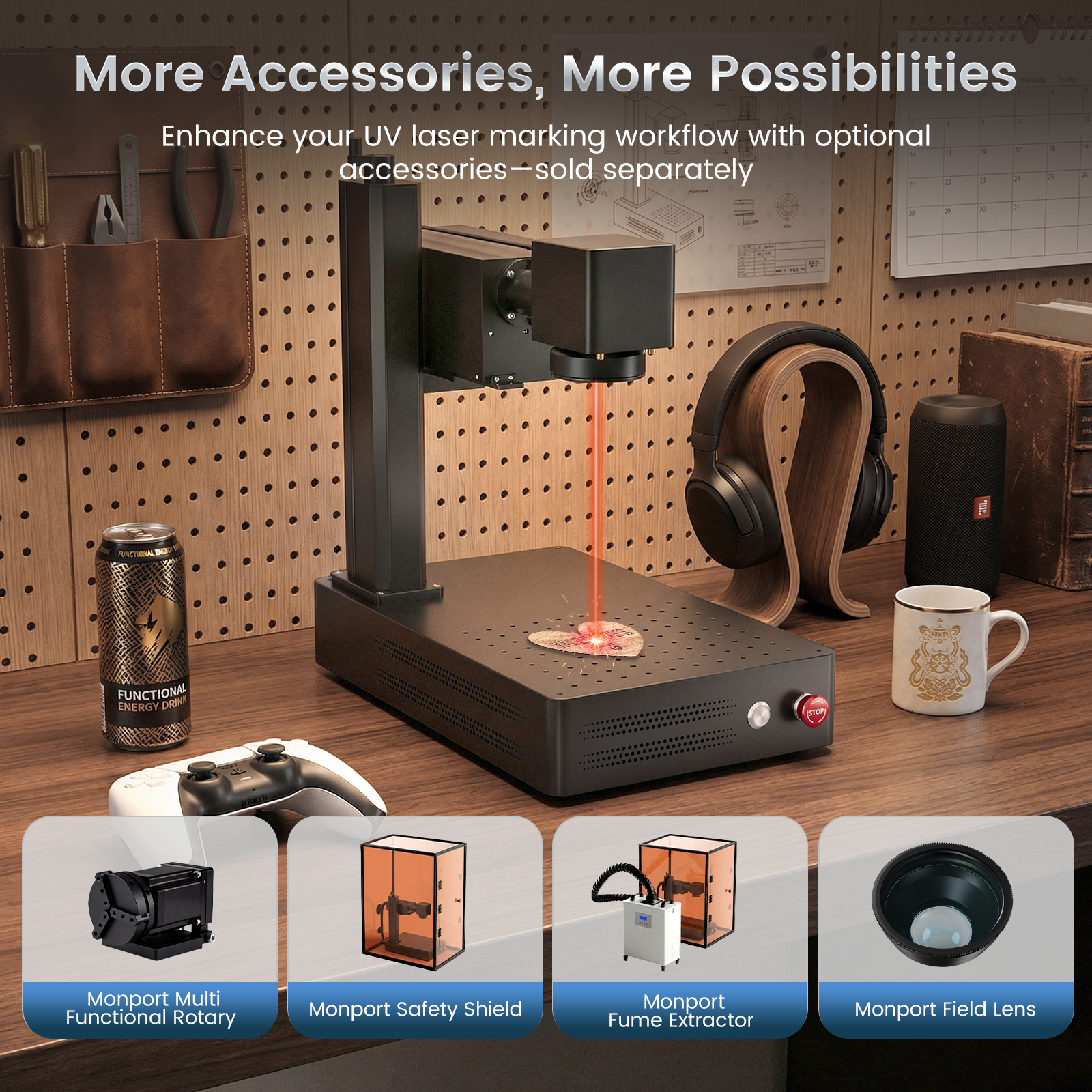Monport GM 10W UV Laser Engraver & Marking Machine