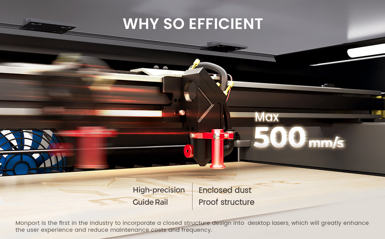 500 mm/s High-Speed Engraving