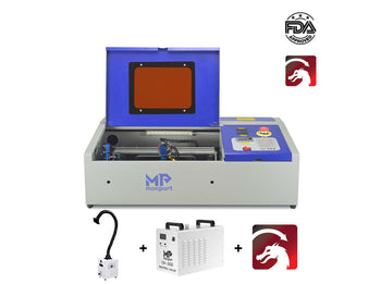 Monport 40W Pro CO2 Laser Engraver All-in-1 Bundle