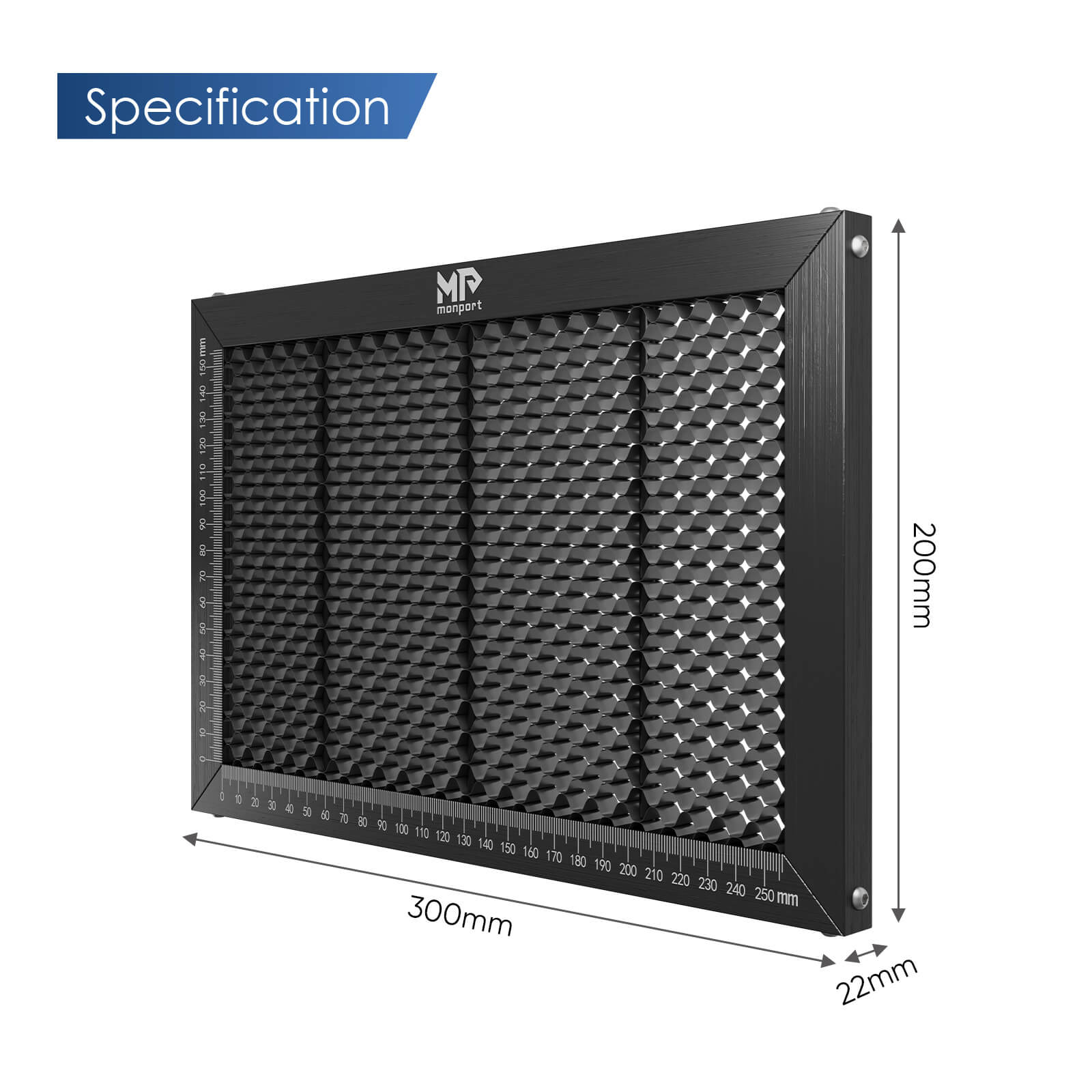 Monport 8"X12" Metal Honeycomb Laser Working Bed for CO2 Laser Engraver