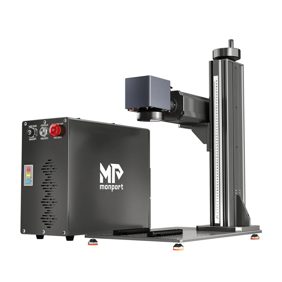 Monport GT 30W Split Fiber Laser Engraver & Marking Machine With AutoFocus (5.9” x 5.9”)