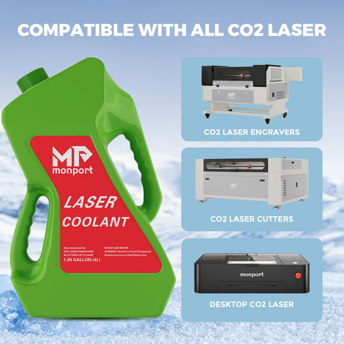 CO2 Antifreeze Laser Coolant Non-Conductive Liquid for Laser Engraver Water Chiller