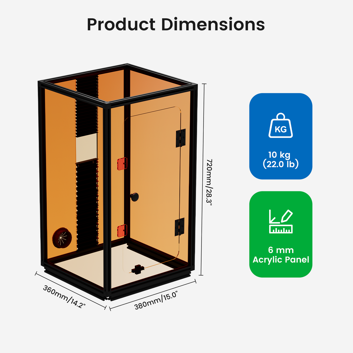 Monport Laser Engraver Enclosure for Split Fiber Laser Marking Machines (with Door Protection Switch)
