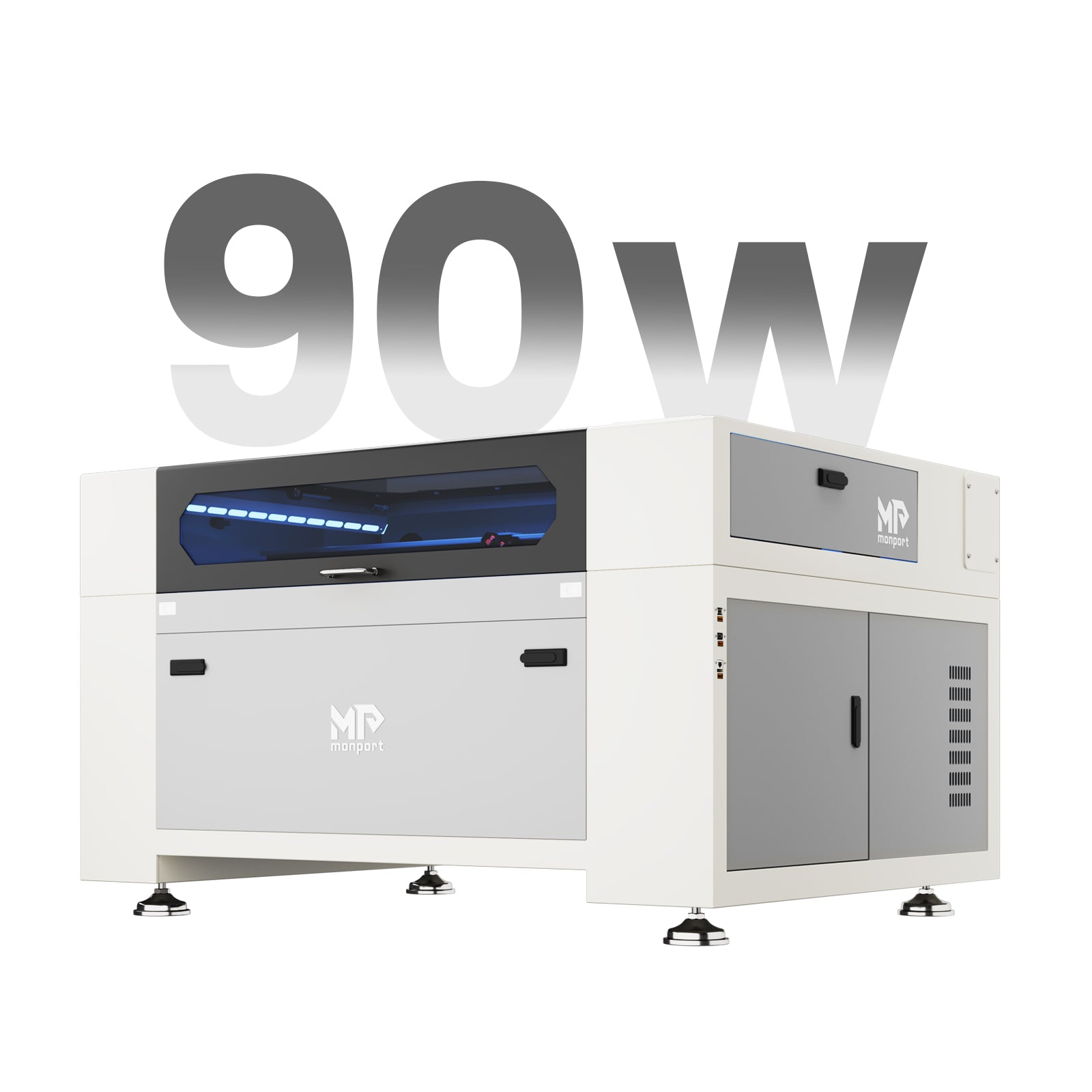 Monport Effi9S Upgraded 90W CO2 Laser Engraver & Cutter with Autofocus and Built-in Water Chiller