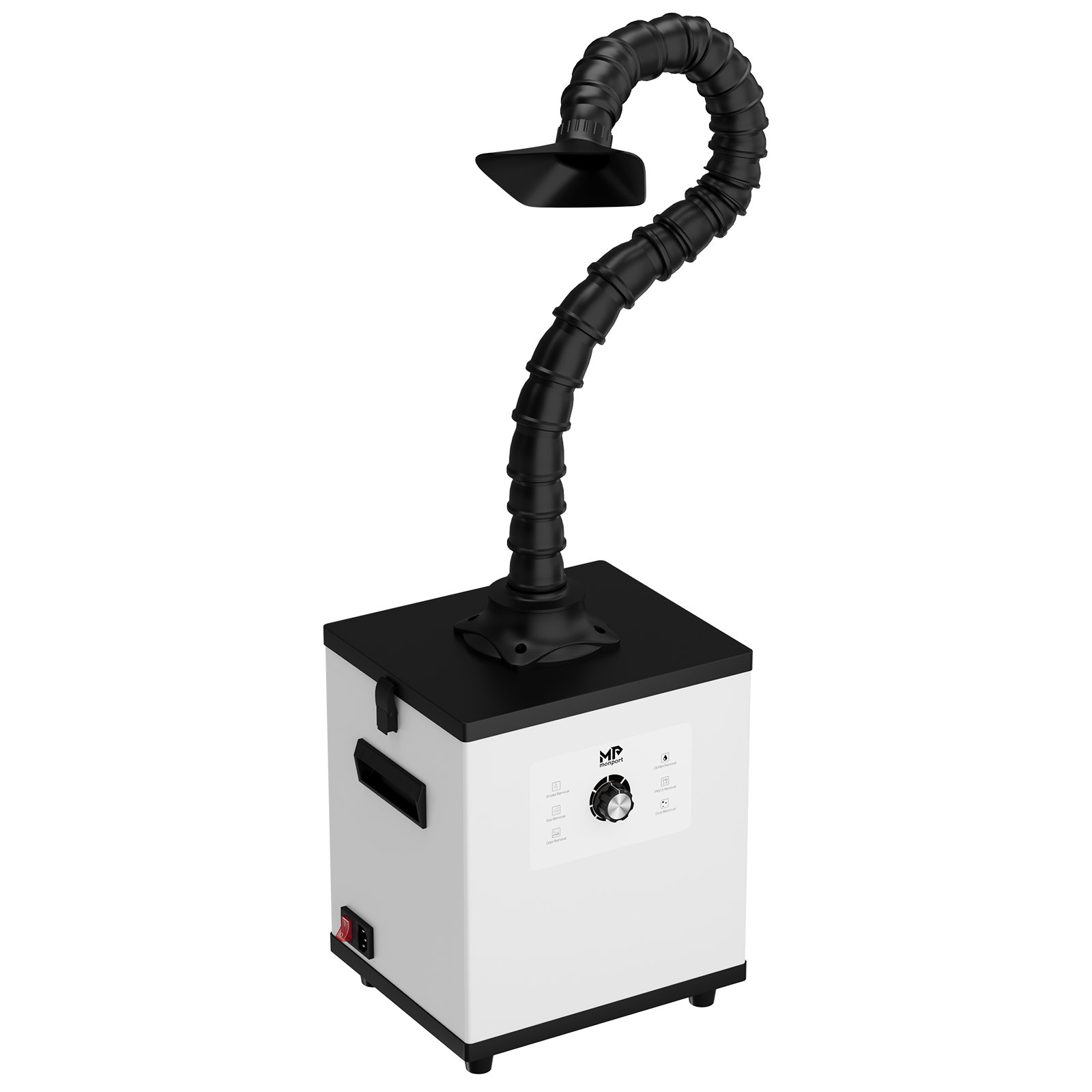 Monport 200W Laser Fume Extractor with 4-Layer Filter for CO2 & Fiber Laser Engraver