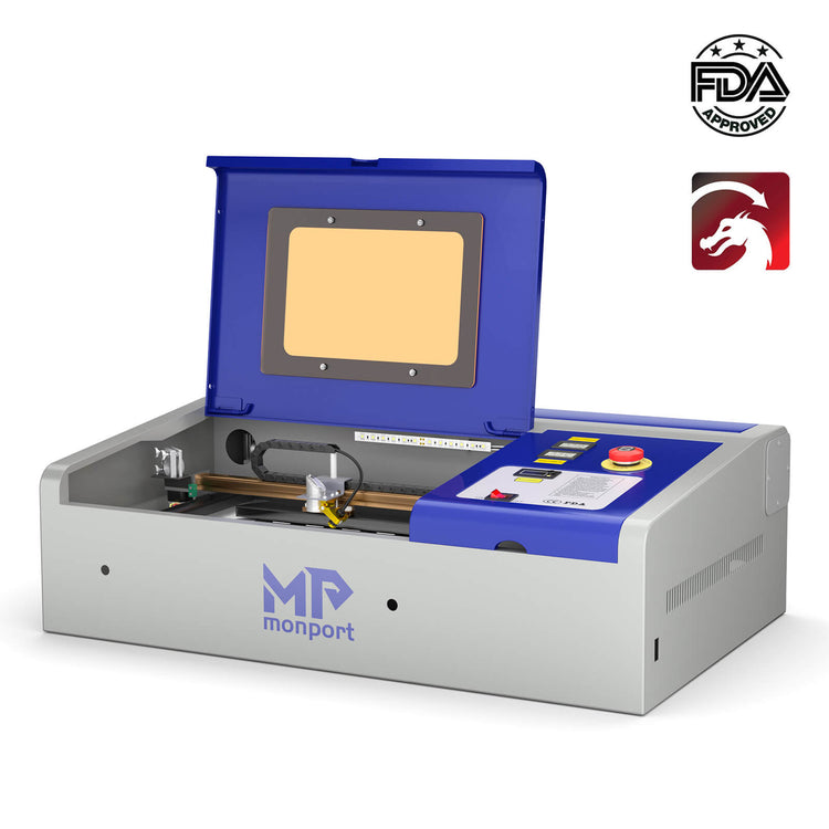 Monport 40W Lightburn-ready (12 X 8) CO2 Laser Engraver & Cutter wit —  Monportlaser
