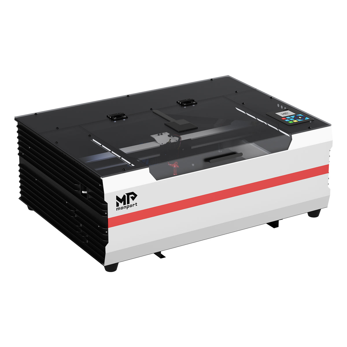 Brand New Monport Reno 45W Desktop CO2 Laser Engraver (16"×12") | Built-In Water Cooling, Magnetic Assisted Focus