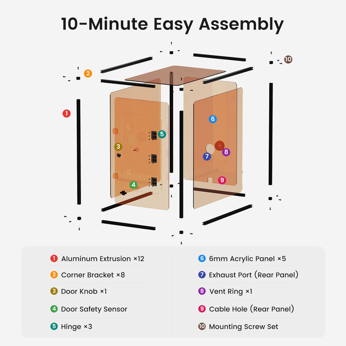 Monport Laser Engraver Enclosure for Integrated Fiber Laser Machines Only (with Door Protection Switch)