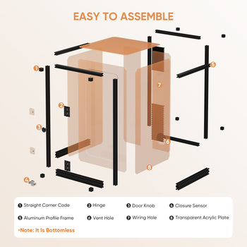 Monport Laser Engraver Enclosure for GQ & GPro Fiber Laser (with Door Protection Switch)