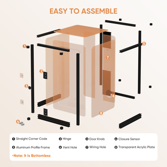 Monport Laser Engraver Enclosure for GQ & GPro Fiber Laser (with Door Protection Switch)