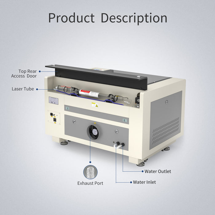 Special Offer | Monport 60W CO2 Laser Engraver & Cutter (24" x 16") with Autofocus