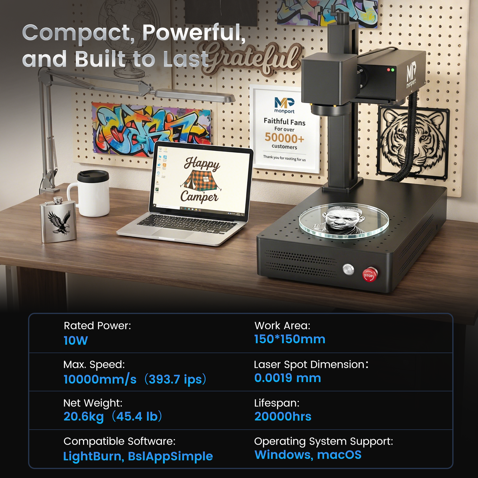 Monport GM 10W  UV Laser Engraver & Marking Machine