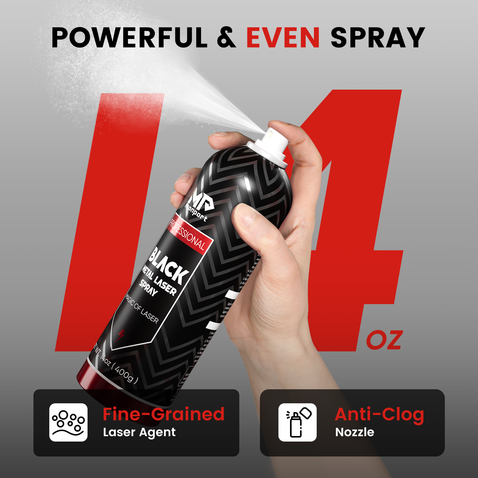 Black Laser Marking Spray