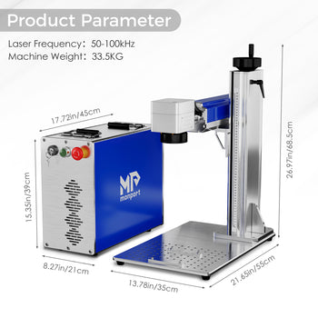 Monport GQ 50W (7.9" x 7.9") Fiber Laser Engraver & Marking Machine with FDA Approval