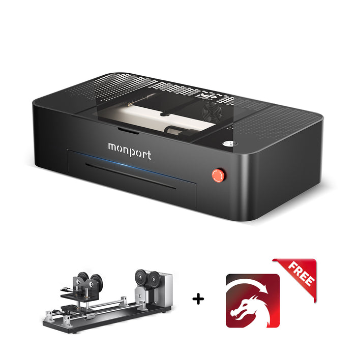 MONPORT ONYX 55W Desktop CO2 Laser Engraver with Autofocus