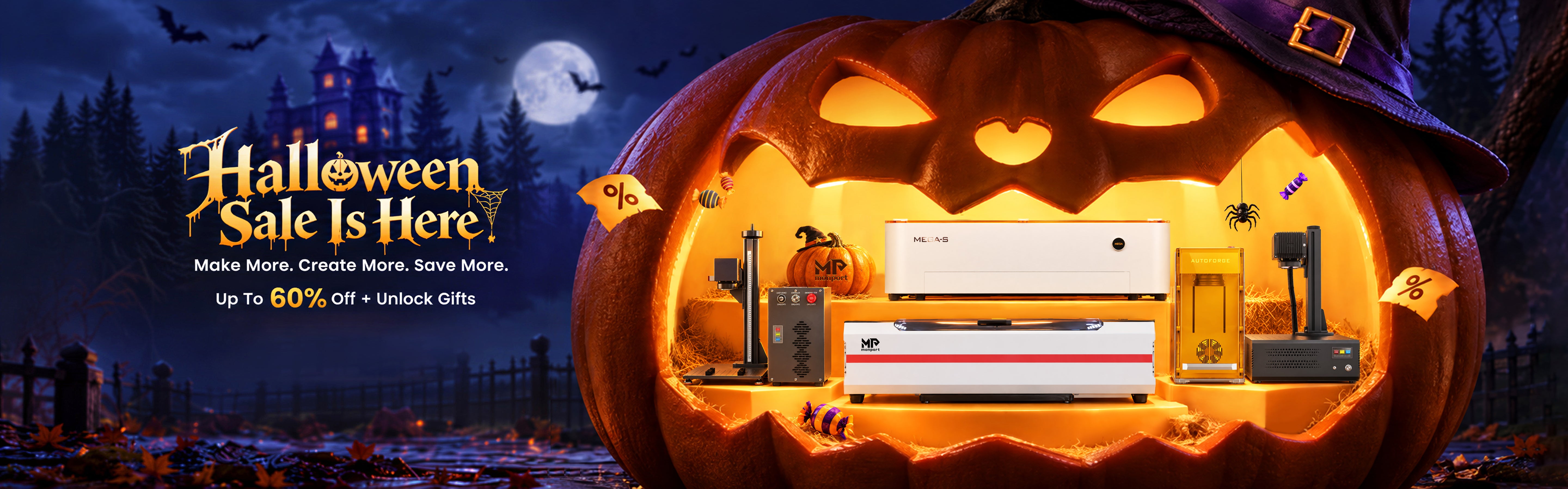 Monport Us Halloween Coupon: Up To 60% Off + Free Gift Package