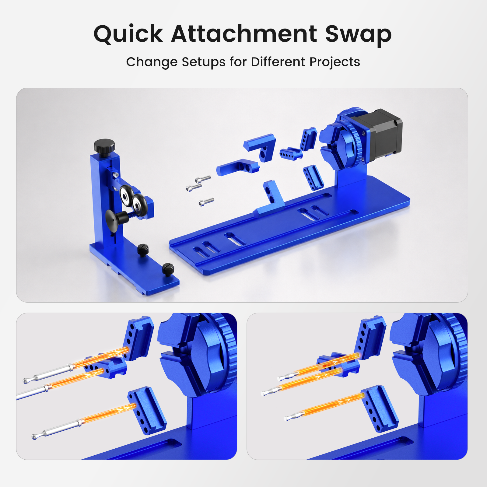 Monport Multifunctional Rotary Axis Compatible with Reno & GPro Vision Laser Machines